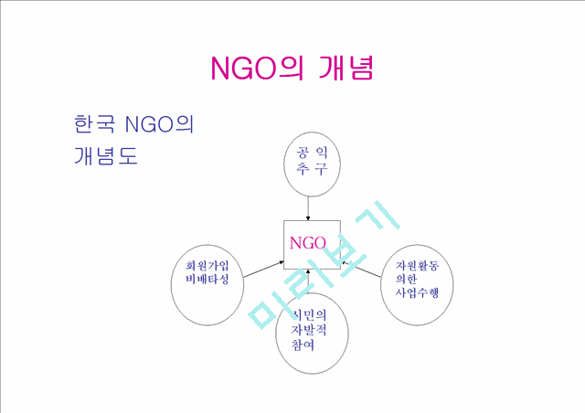 NGO 개념과 역할, 활동, 현황 및 NGO 문제점과 나아가야 할 방향 발표보고서   (5 )